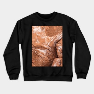 Rock Soil Surface Design Crewneck Sweatshirt